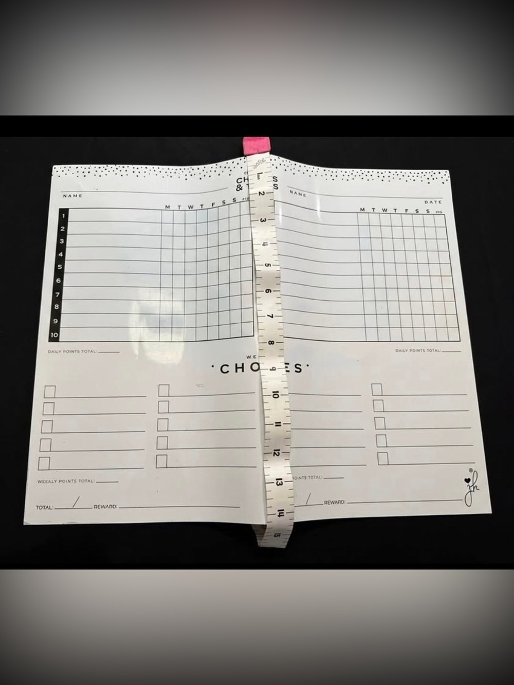 Chore behavior chart for kids. combined pieces from different styles.
